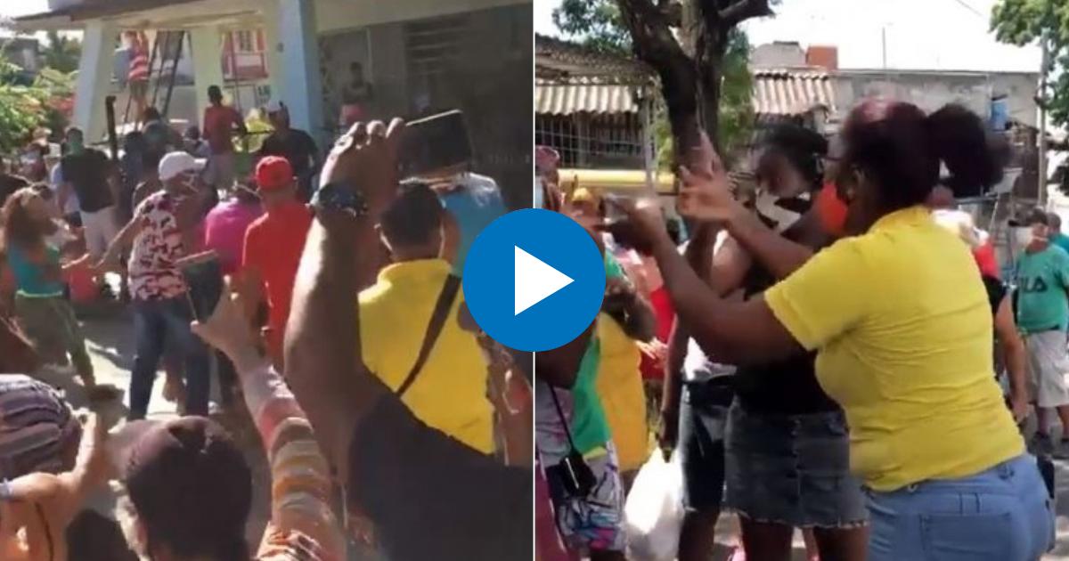 Peleas colectivas en colas para comprar alimentos en Cuba