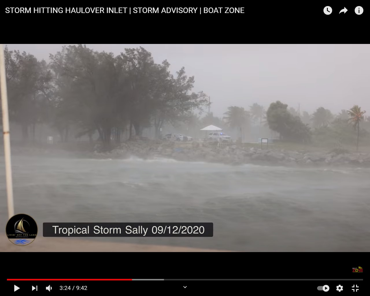 Boat Zone muestra la tormenta tropical Sally