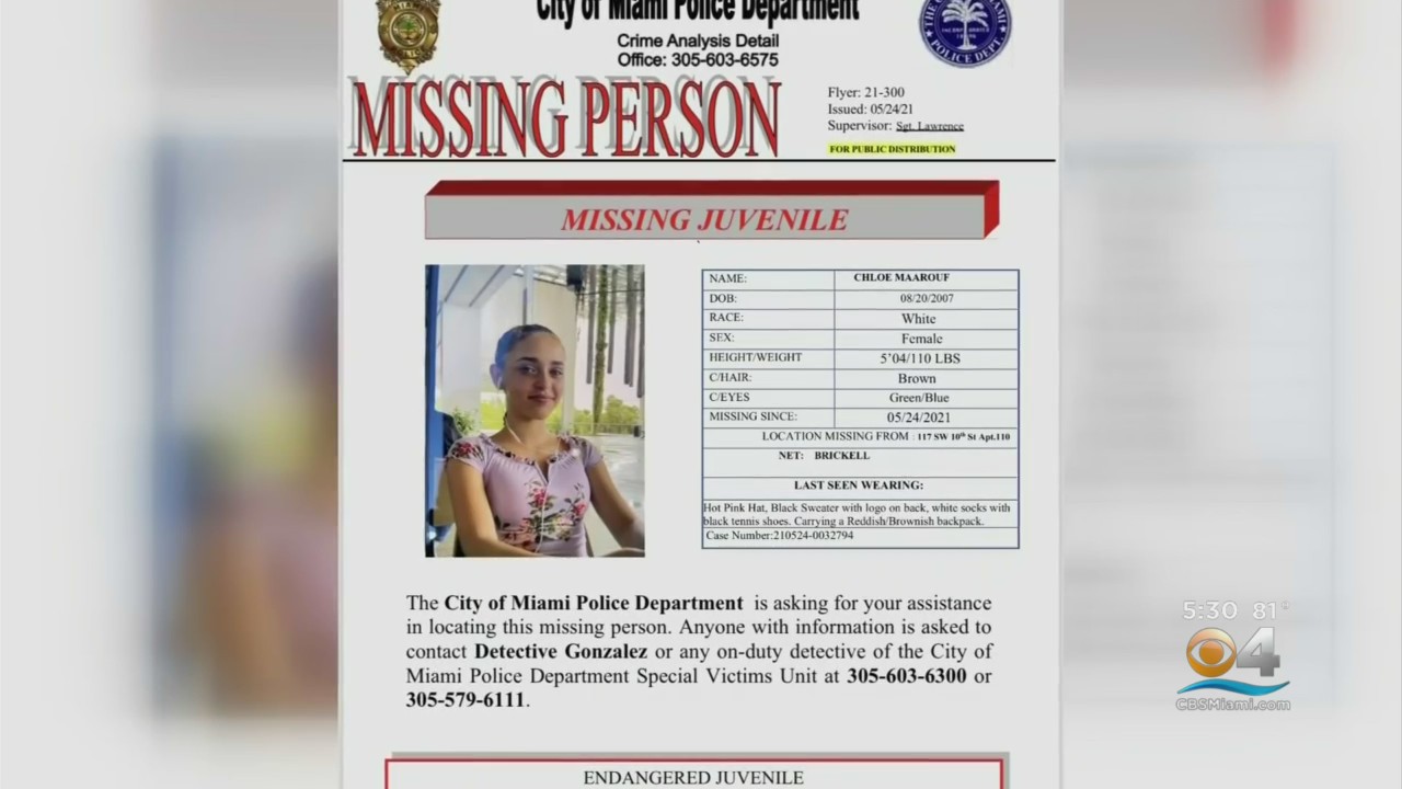 Adolescente de 13 años desaparecida, es encontrada por la policía de Miami