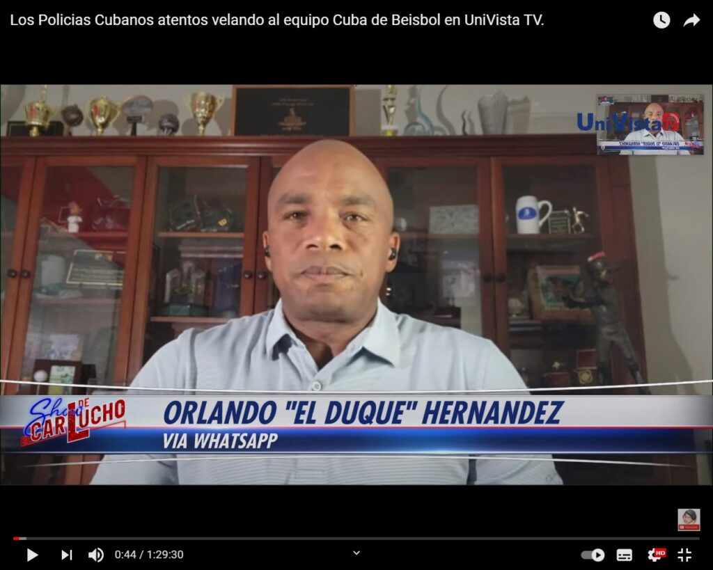 Orlando "El Duque" Hernández en El Show de Carlucho