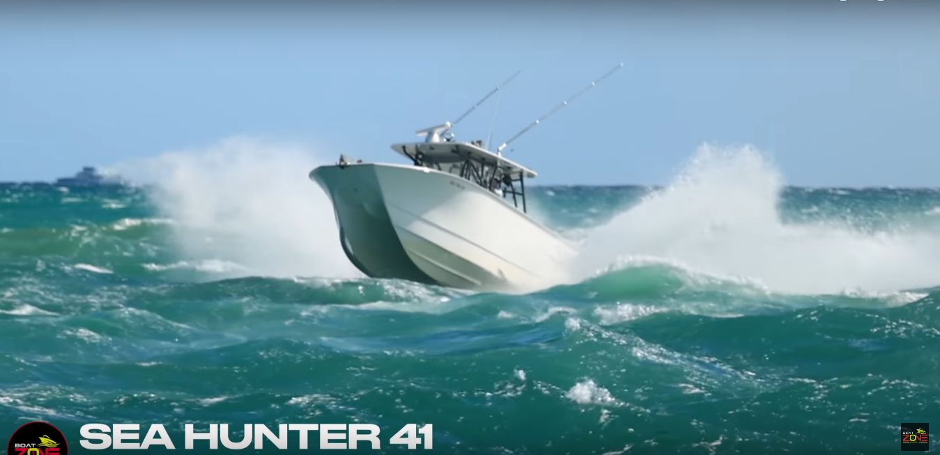 Sea Hunter 41 quiere aplastar al canal Haulover