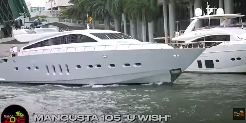 Mangusta 105 U WISH, el yate ideal para Miami River