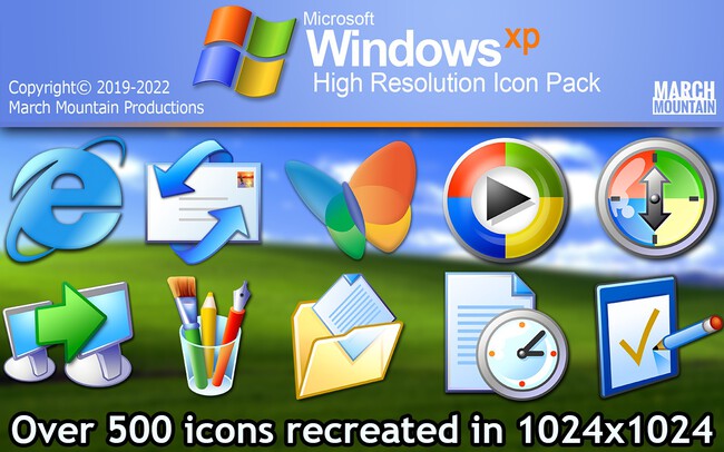 Homenaje a Windows XP con 500 íconos en alta definición